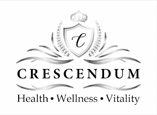 C CRESCENDUM HEALTH · WELLNESS · VITALITY logo