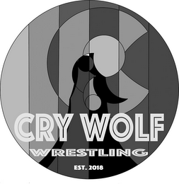C CRY WOLF WRESTLING EST. 2018 logo
