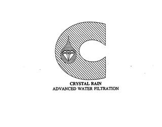 C CRYSTAL RAIN ADVANCED WATER FILTRATION logo