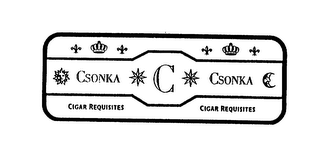 C CSONKA CIGAR REQUISITES logo