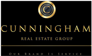 C CUNNINGHAM REAL ESTATE GROUP OUR BRAND IS SERVICE logo