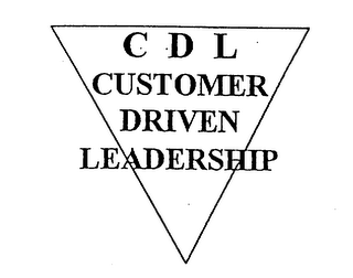C D L CUSTOMER DRIVEN LEADERSHIP logo