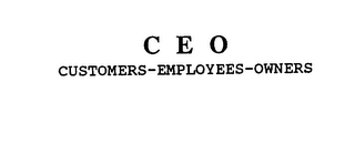 C E O CUSTOMERS-EMPLOYEES-OWNERS logo