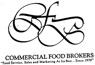 C F B COMMERCIAL FOOD BROKERS logo