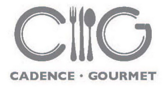 C G CADENCE · GOURMET logo