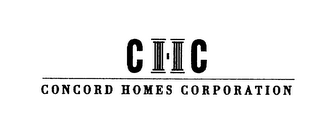C H C CONCORD HOMES CORPORATION logo