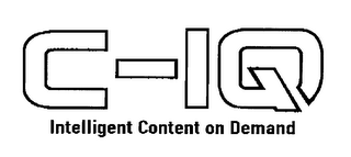 C-IQ INTELLIGENT CONTENT ON DEMAND logo