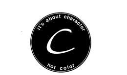 C IT'S ABOUT CHARACTER NOT COLOR logo