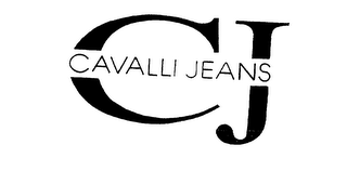 C J CAVALLI JEAN logo
