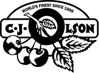 C. J. OLSON WORLD'S FINEST SINCE 1899 logo