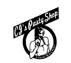 C J'S PASTY SHOP A MEAL IN A CRUST logo
