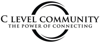 C LEVEL COMMUNITY THE POWER OF CONNECTING logo