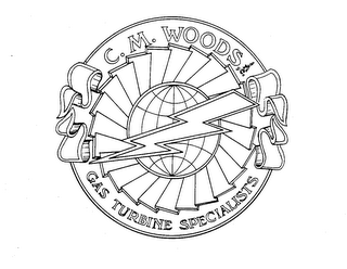 C. M. WOODS, INC. GAS TURBINE SPECIALISTS logo