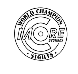 C MORE SYSTEMS WORLD CHAMPION SIGHTS logo