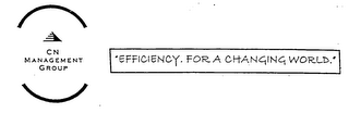 C N  MANAGEMENT GROUP " EFFECIENCY FOR A CHANGING WORLD." logo