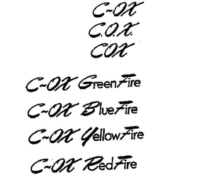 C-OX GREEN FIRE logo