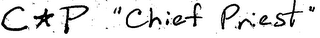 C P "CHIEF PRIEST" logo