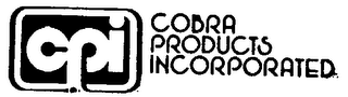 C P I COBRA PRODUCTS INCORPORATED logo