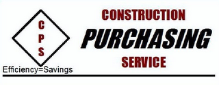 C P S CONSTRUCTION PURCHASING SERVICE EFFICIENCY SAVINGS logo