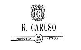 C R. CARUSO PRODOTTO IN ITALIA DAL 1958 logo