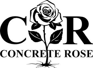 C R CONCRETE ROSE logo