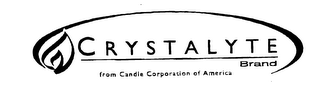 C R Y S T A L Y T E BRAND FROM CANDLE CORPORATION OF AMERICA logo