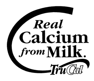 C REAL CALCIUM FROM MILK. TRUCAL logo