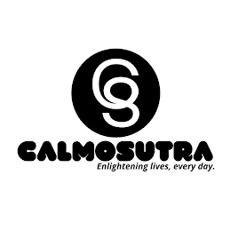 C S CALMOSUTRA ENLIGHTENING LIVES, EVERY DAY. logo