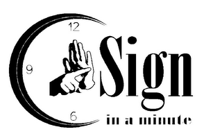 C SIGN IN A MINUTE 6 9 12 logo