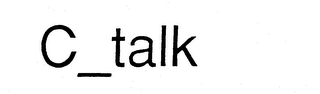 C TALK logo