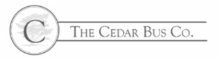C THE CEDAR BUS CO. logo