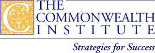 C  THE COMMONWEALTH INSTITUTE STRATEGIES FOR SUCCESS logo