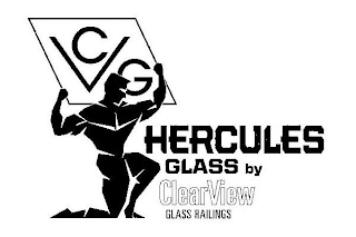 C V G HERCULES GLASS BY CLEARVIEW GLASS RAILINGS logo