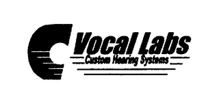 C VOCAL LABS CUSTOM HEARING SYSTEMS logo