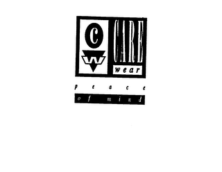 C W CARE WEAR PEACE OF MIND logo