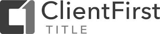 C1 CLIENTFIRST TITLE logo