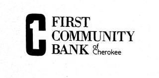 C1 FIRST COMMUNITY BANK OF CHEROKEE logo