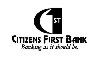 C1ST CITIZENS FIRST BANK BANKING AS IT SHOULD BE. logo