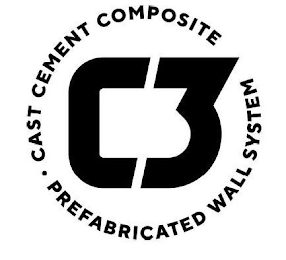 C3 · CAST CEMENT COMPOSITE PREFABRICATED WALL SYSTEM logo