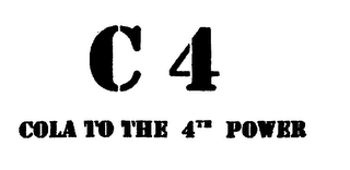 C4 COLA TO THE 4TH POWER logo