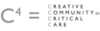 C4 = CREATIVE COMMUNITY IN CRITICAL CARE logo