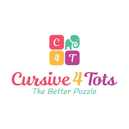 C4T CURSIVE4TOTS THE BETTER PUZZLE logo