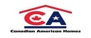 CA CANADIAN AMERICAN HOMES logo