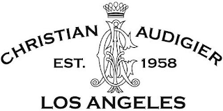 CA CHRISTIAN AUDIGIER EST. 1958 LOS ANGELES logo