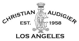 CA CHRISTIAN AUDIGIER EST. 1958 LOS ANGELES logo