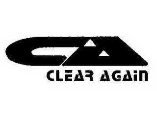 CA CLEAR AGAIN logo