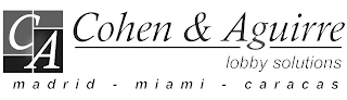 CA COHEN & AGUIRRE LOBBY SOLUTIONS MADRID - MIAMI - CARACAS logo