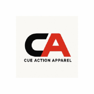 CA CUE ACTION APPAREL logo