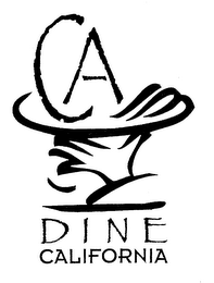 CA DINE CALIFORNIA logo