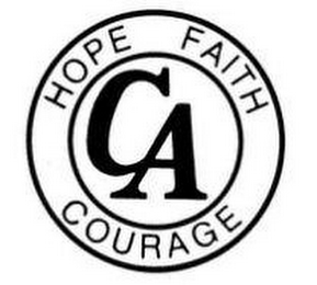 CA HOPE FAITH COURAGE logo
